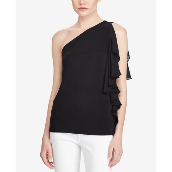 Lauren Ralph Lauren Tops - Lauren Ralph Lauren Ruffled One-Shoulder Top